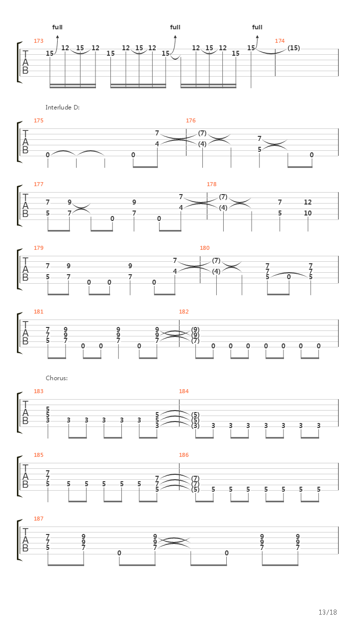 Pass The Jam吉他谱