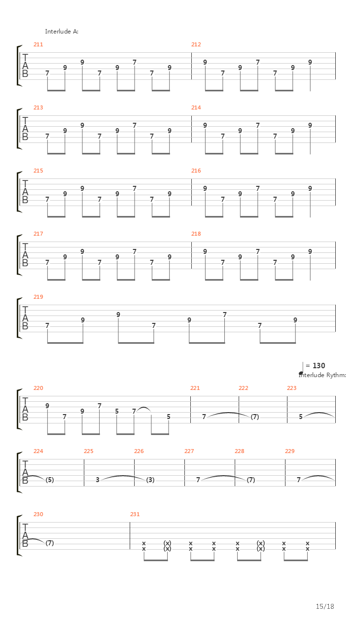 Pass The Jam吉他谱