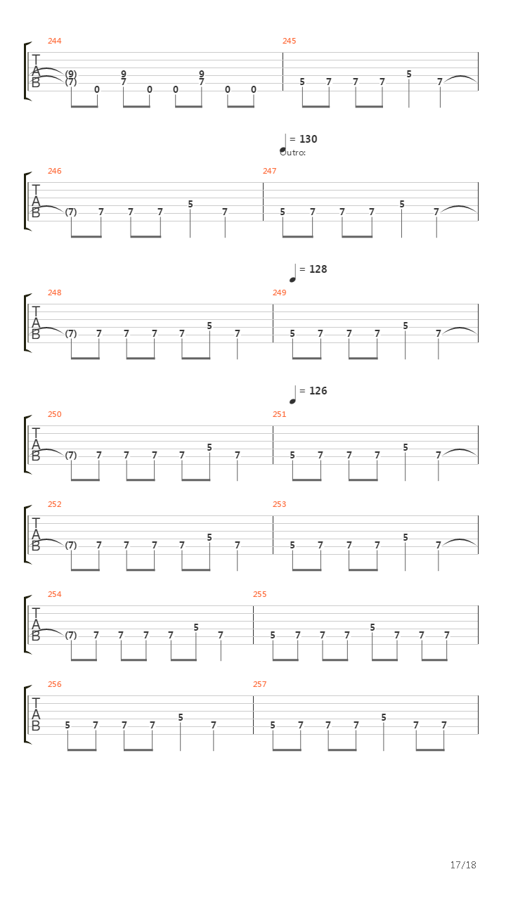 Pass The Jam吉他谱