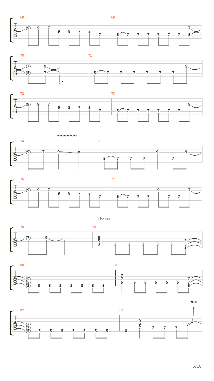 Pass The Jam吉他谱