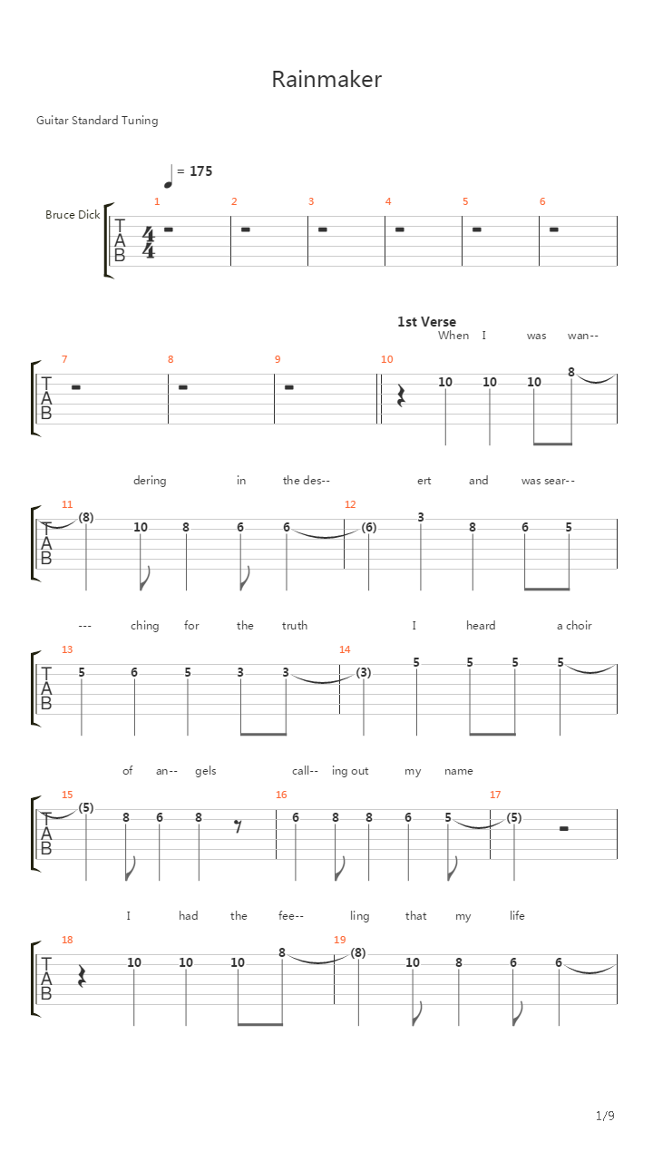 Rainmaker吉他谱