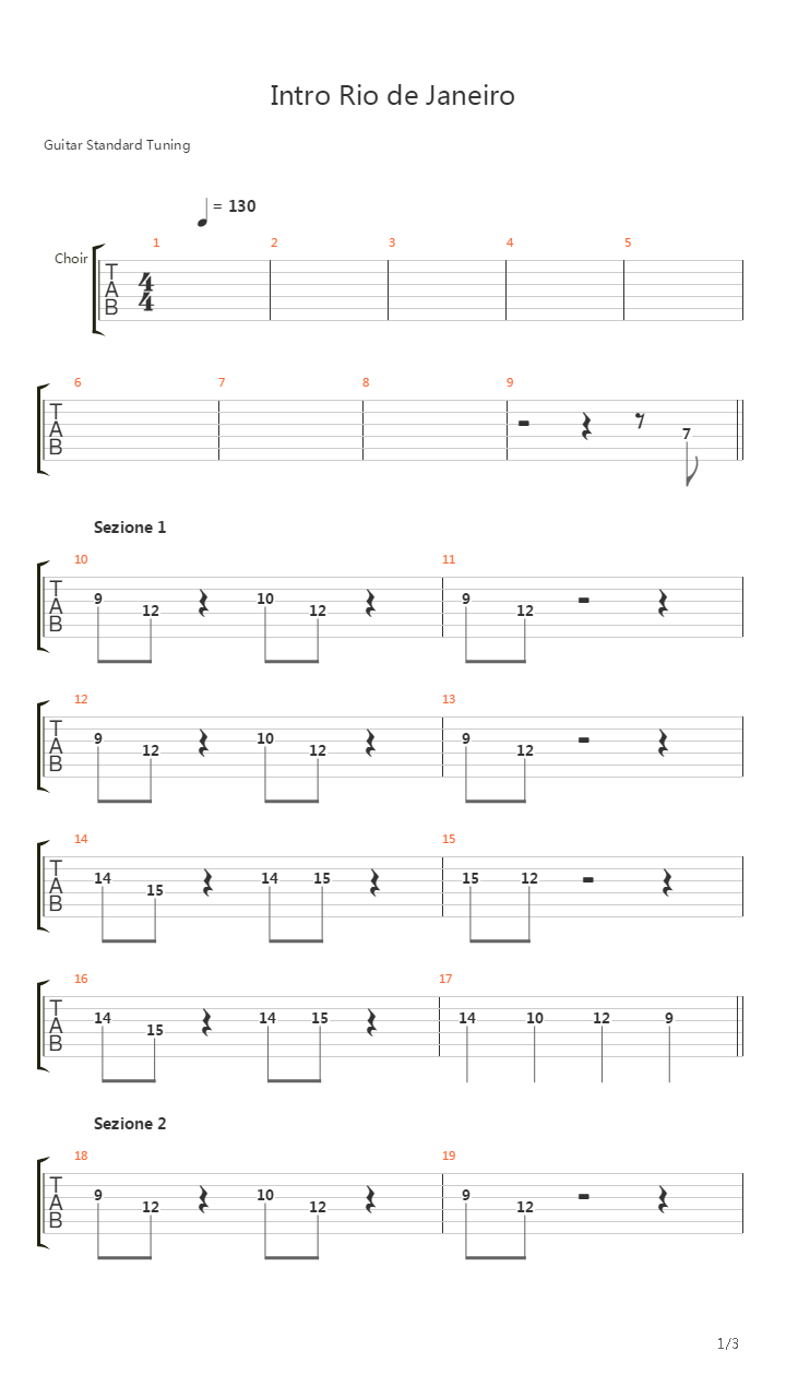 Rock In Rio (Intro)吉他谱