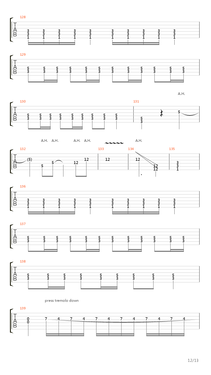 Run To The Hills (Rock In Rio)吉他谱