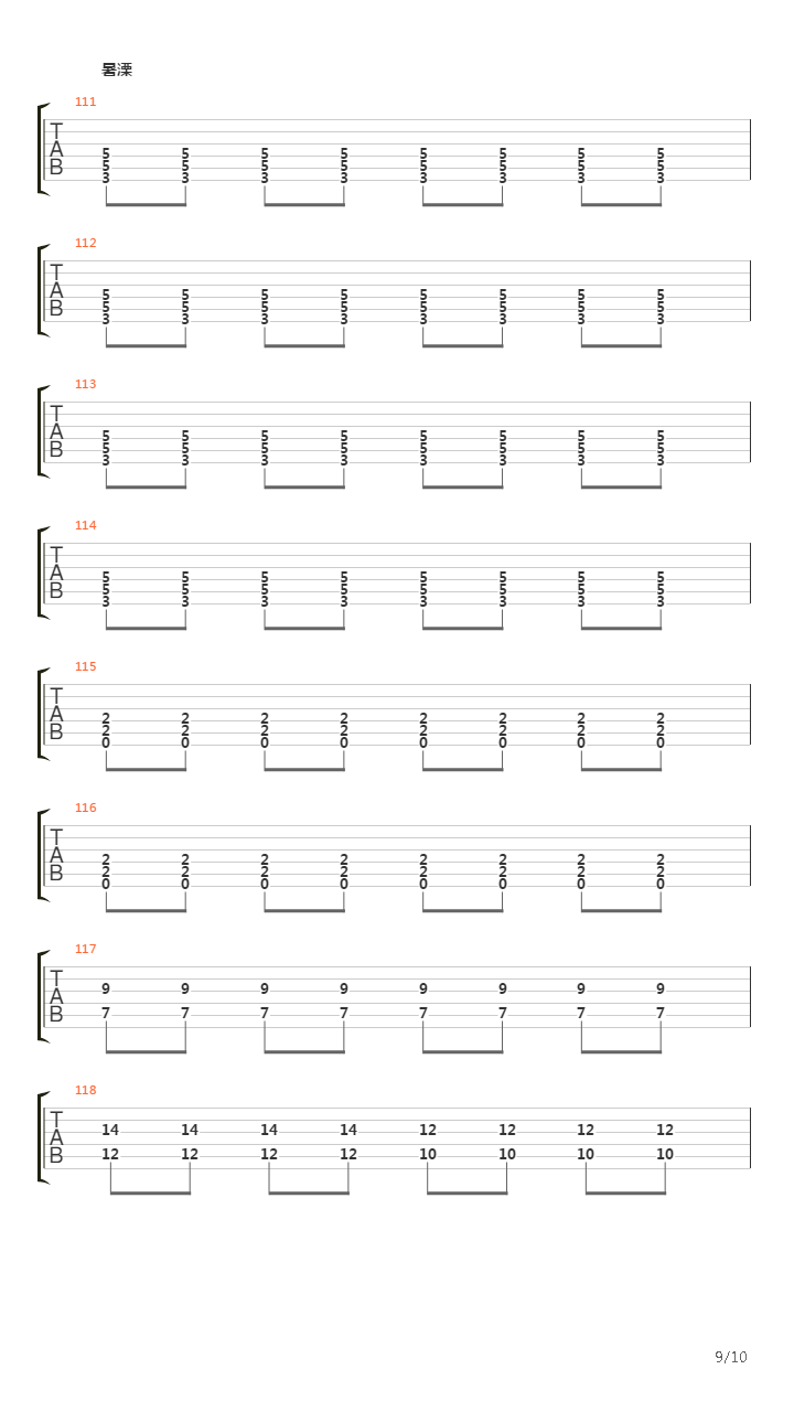 Lullabay吉他谱