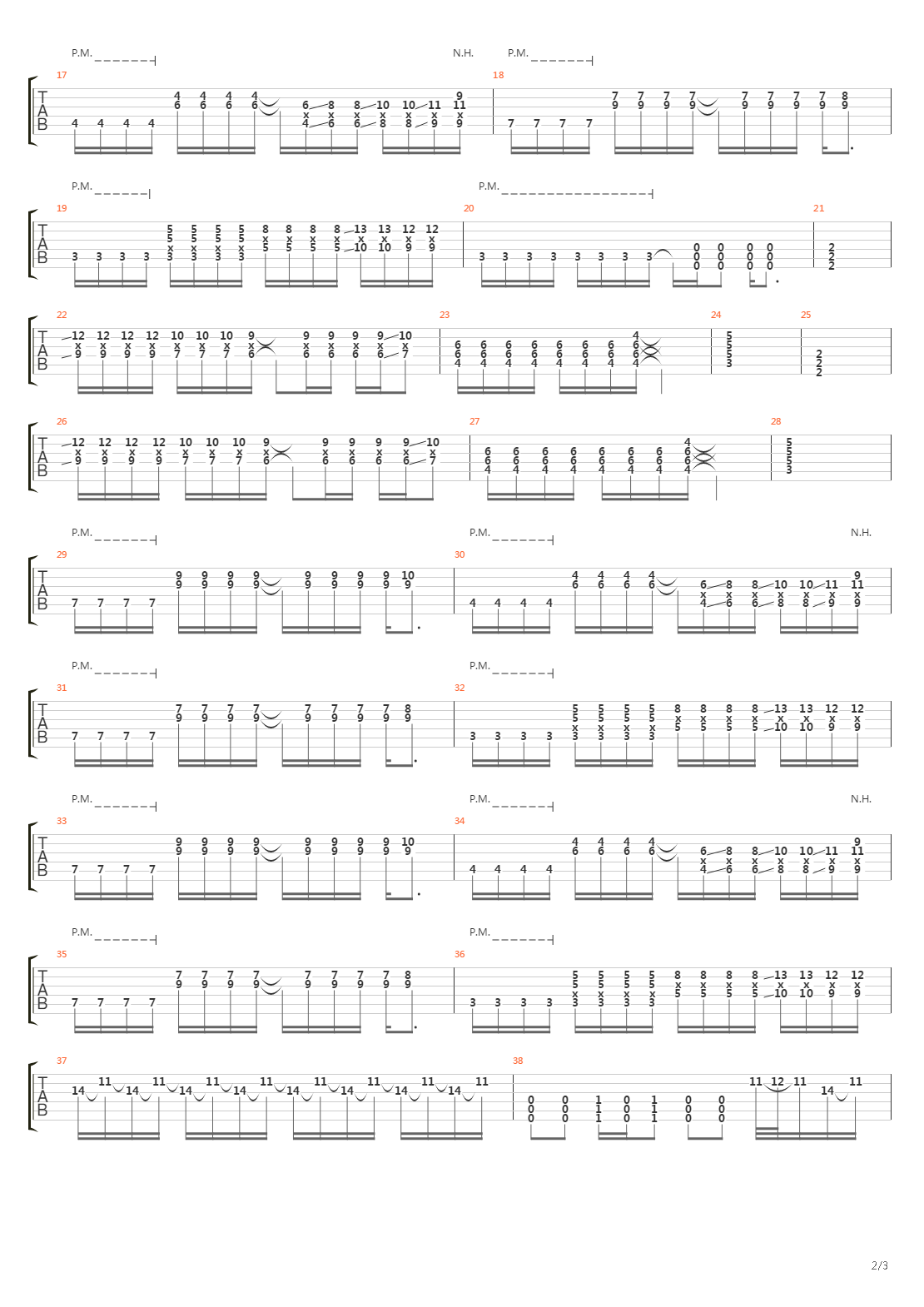 Первый吉他谱