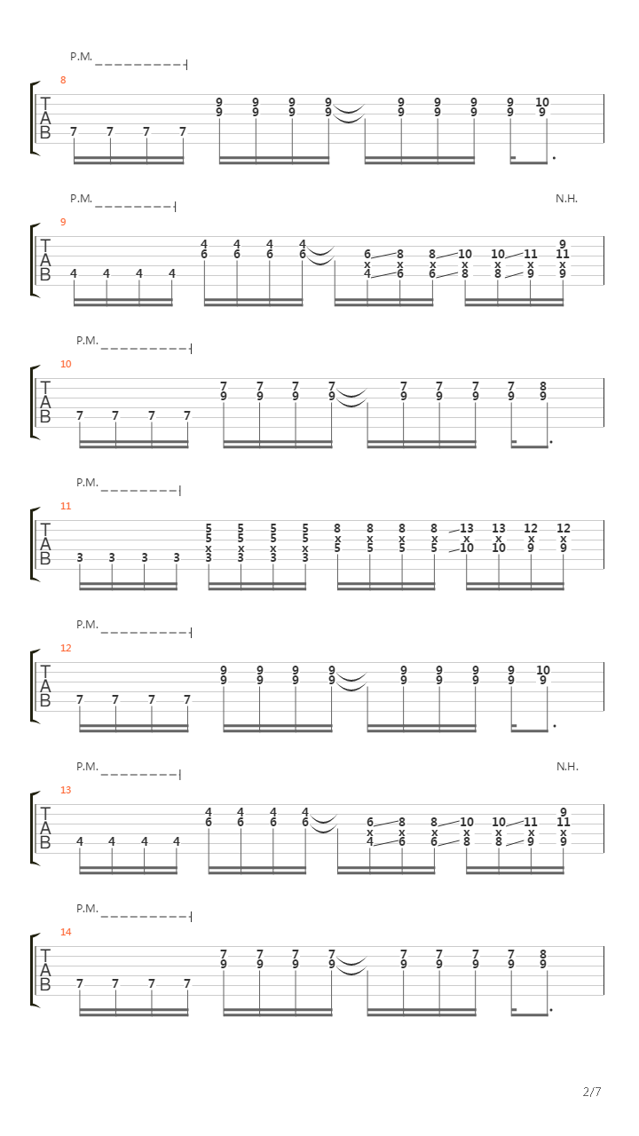 Первый吉他谱