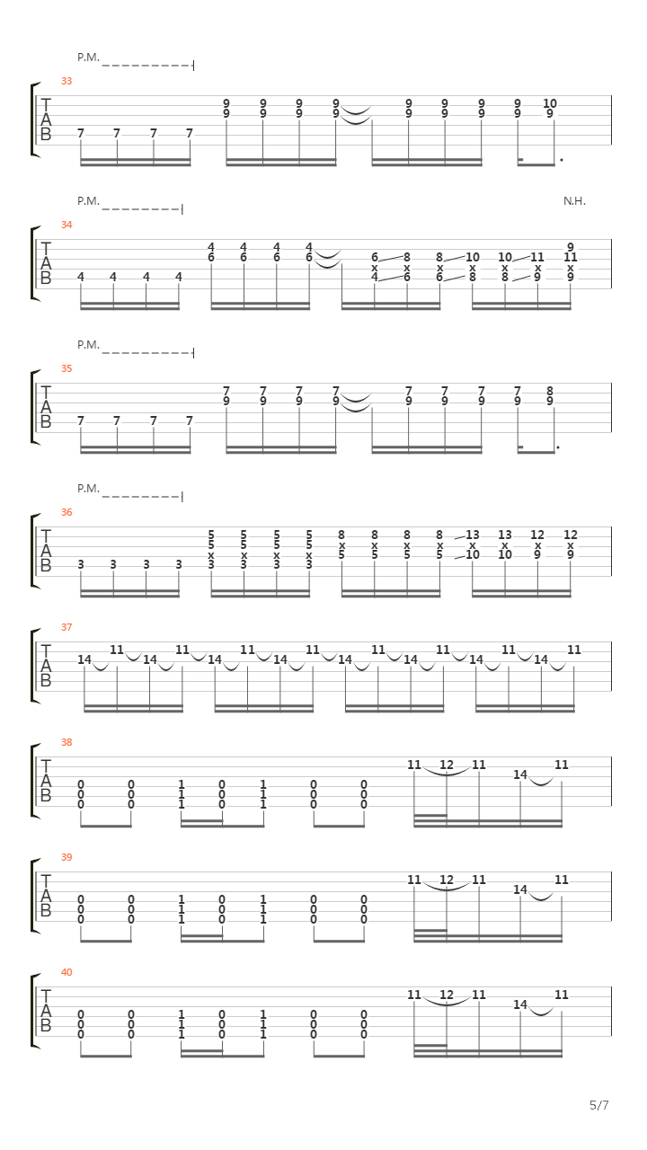 Первый吉他谱