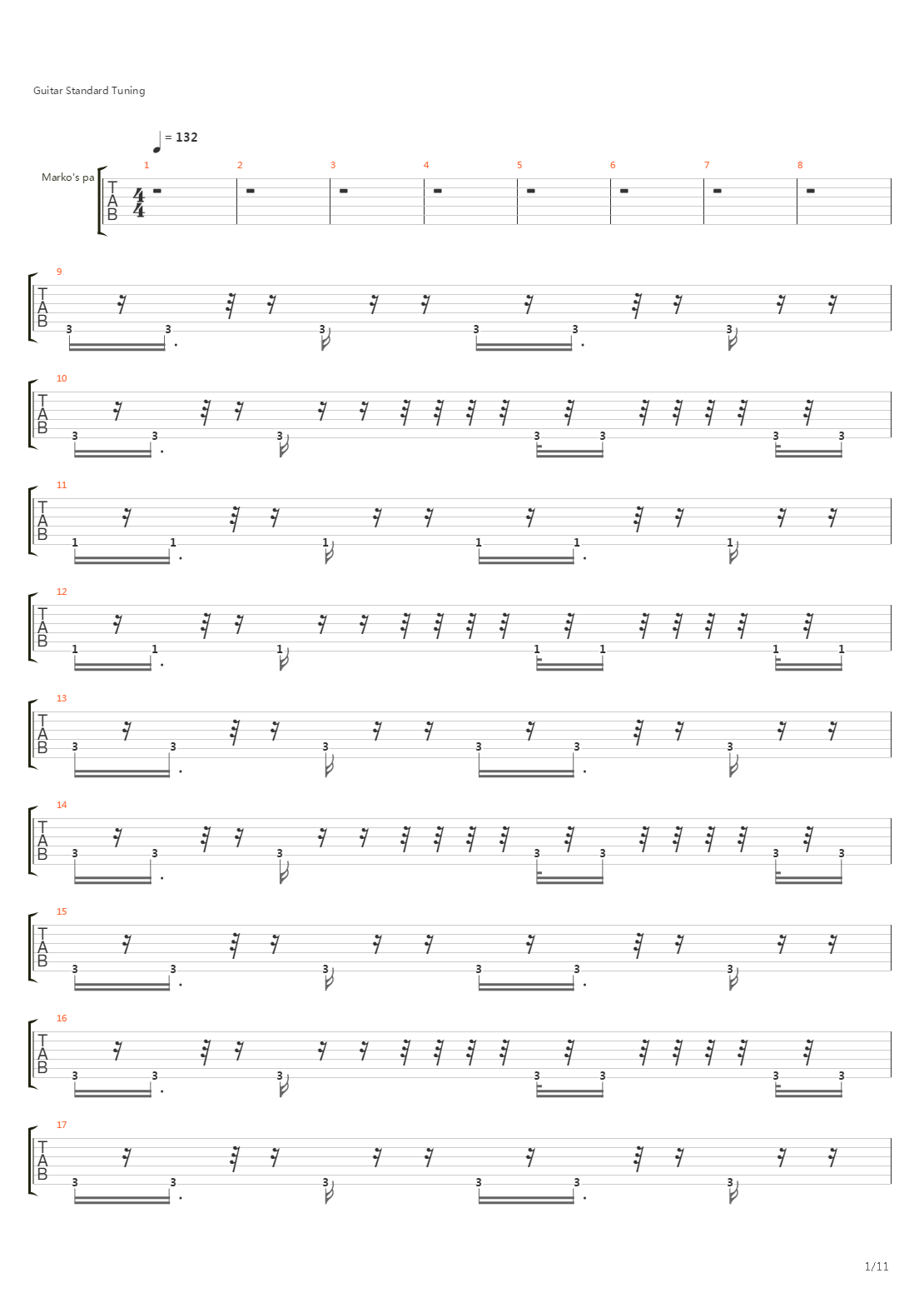 Oxygene 8吉他谱