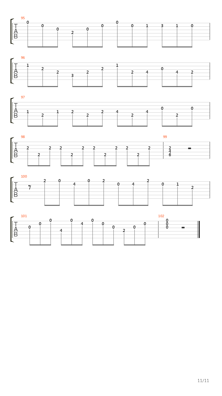 Gigue En Mi吉他谱