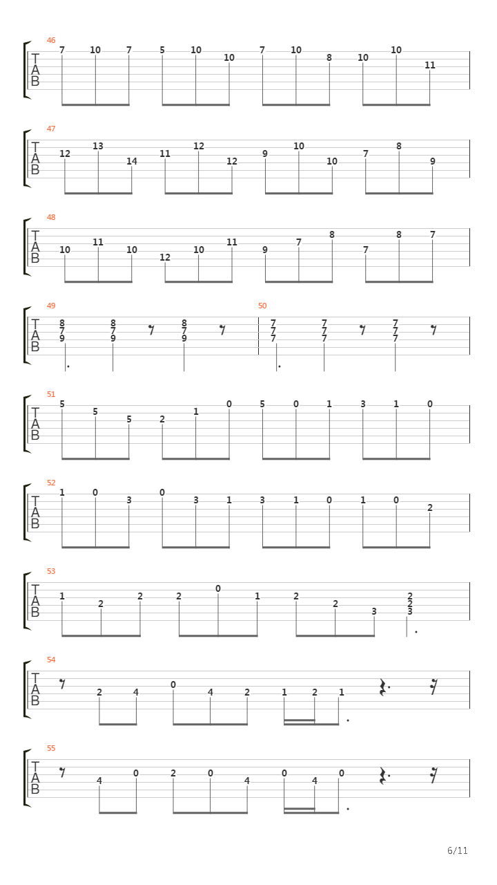 Gigue En Mi吉他谱