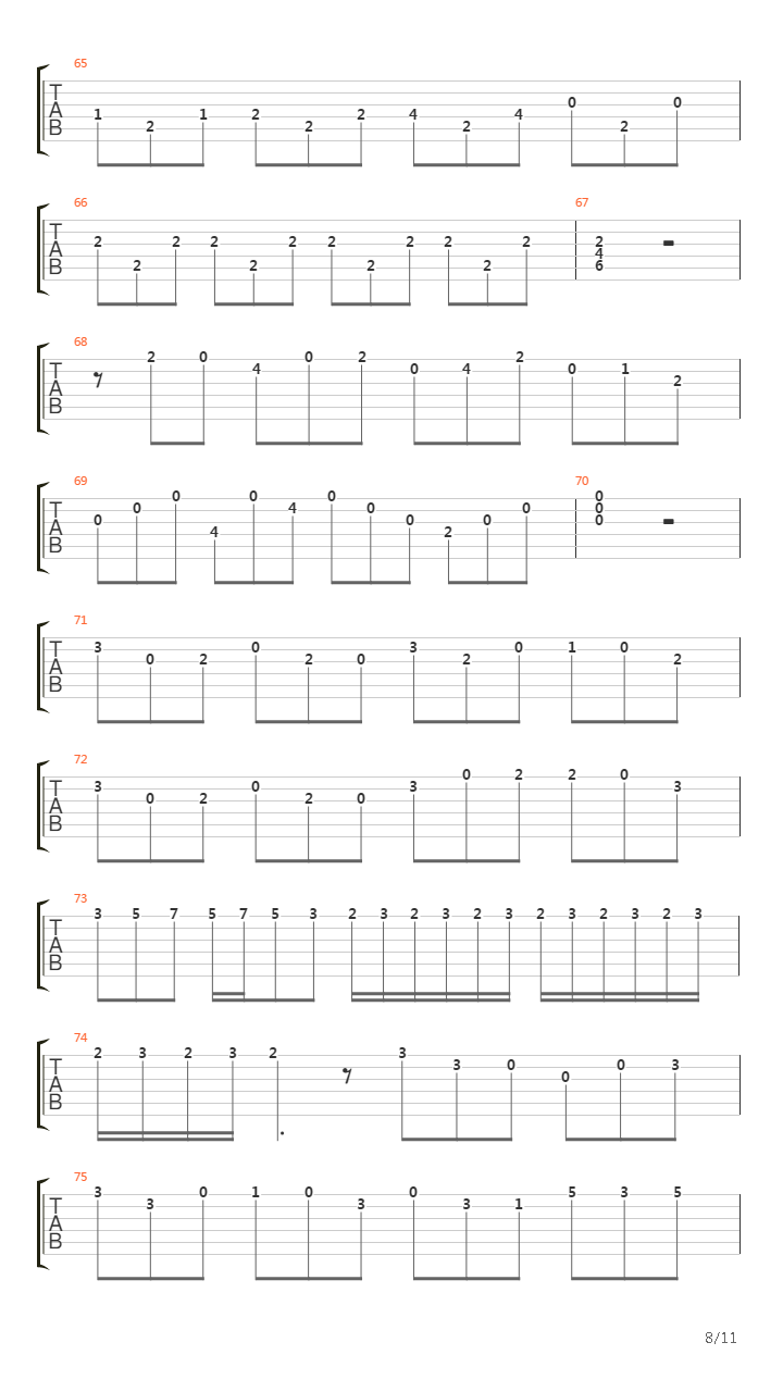 Gigue En Mi吉他谱