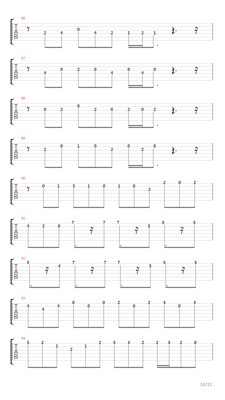 Gigue En Mi吉他谱