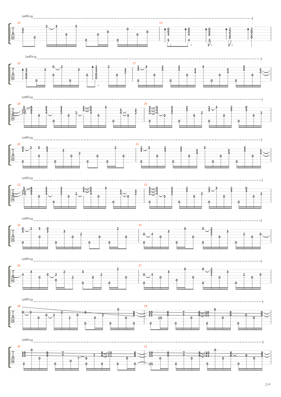 Embryonic Journey吉他谱