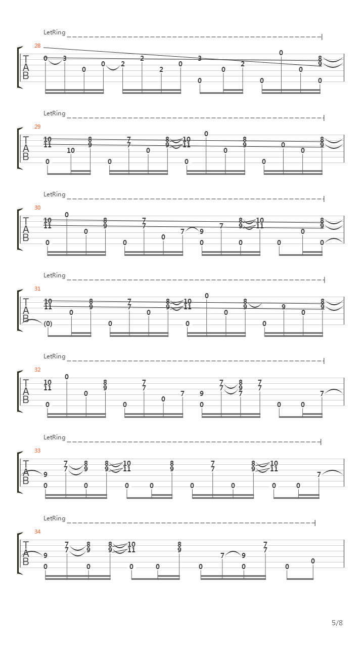 Embryonic Journey吉他谱