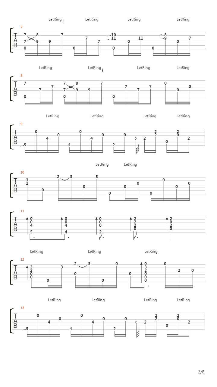 Embryonic Journey吉他谱