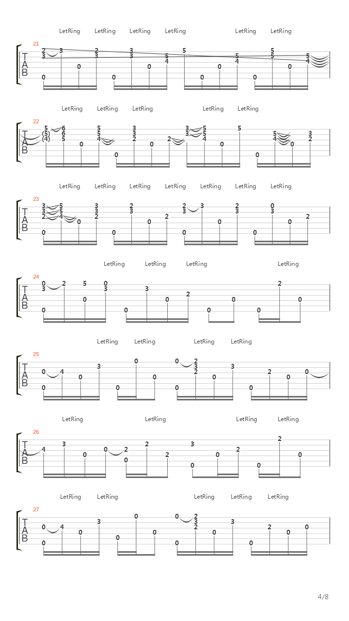 Embryonic Journey吉他谱