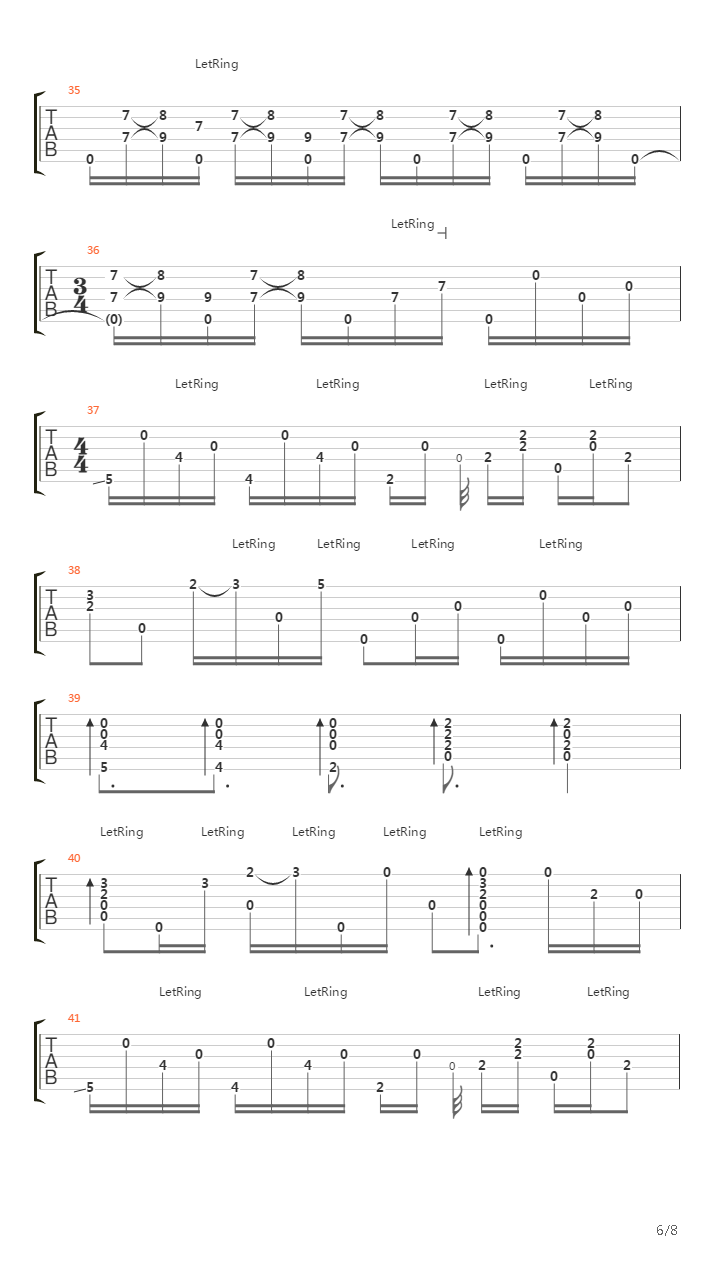 Embryonic Journey吉他谱