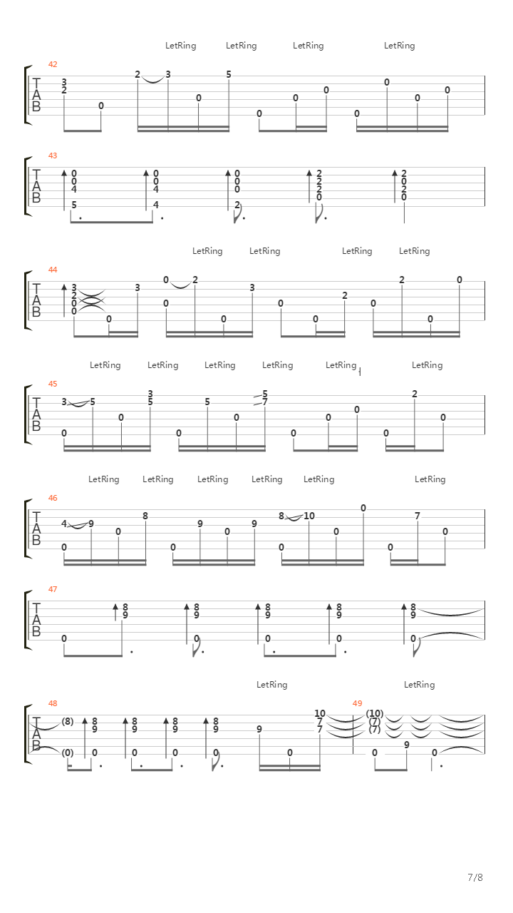 Embryonic Journey吉他谱