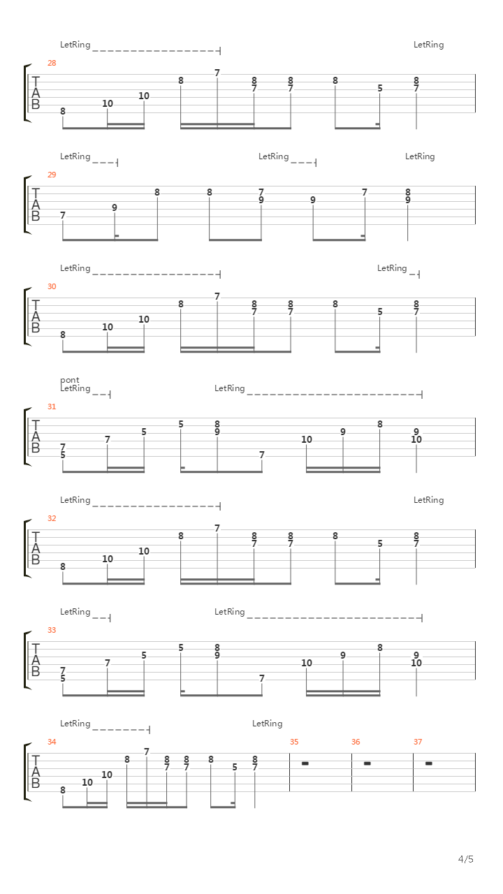 Des Mots Qui Resonnent吉他谱