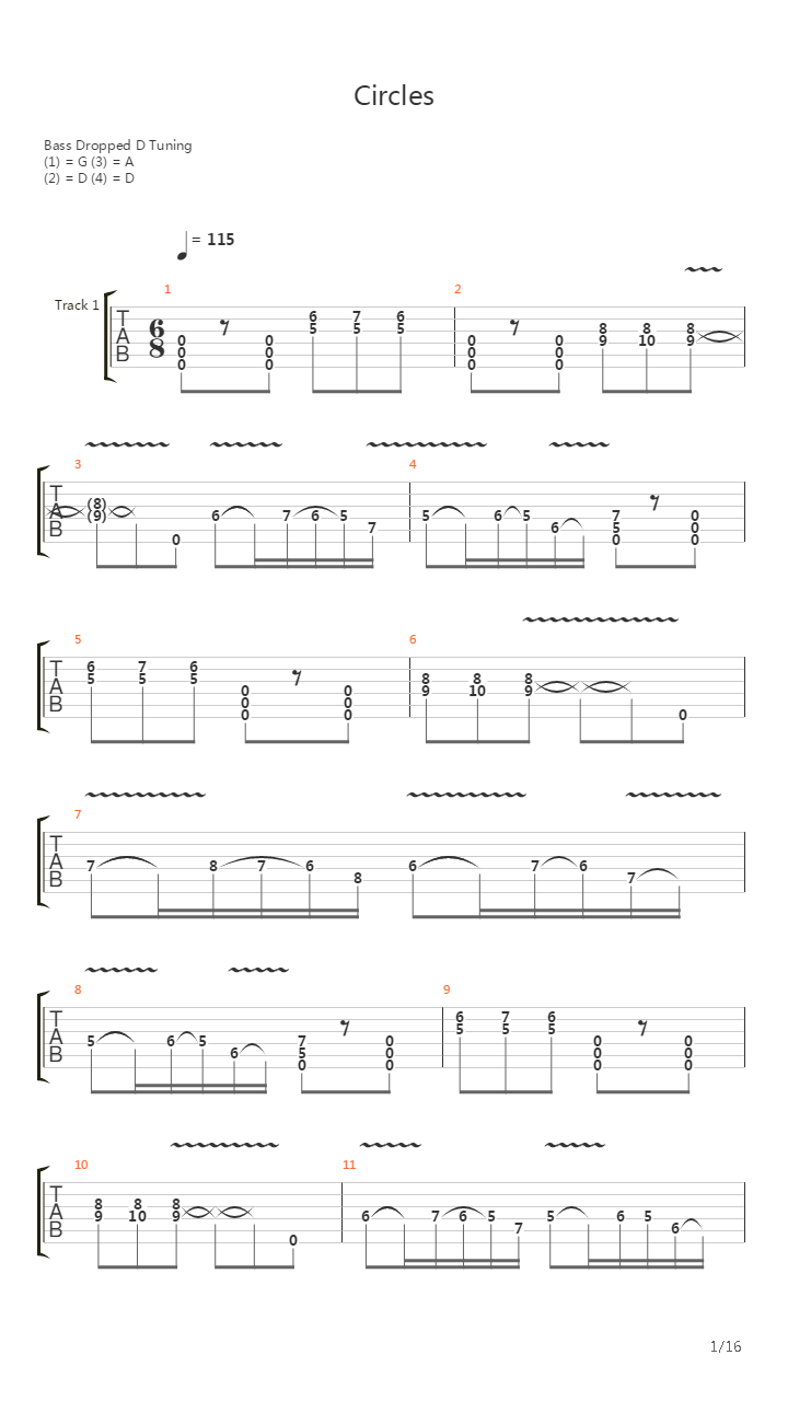 Circles吉他谱