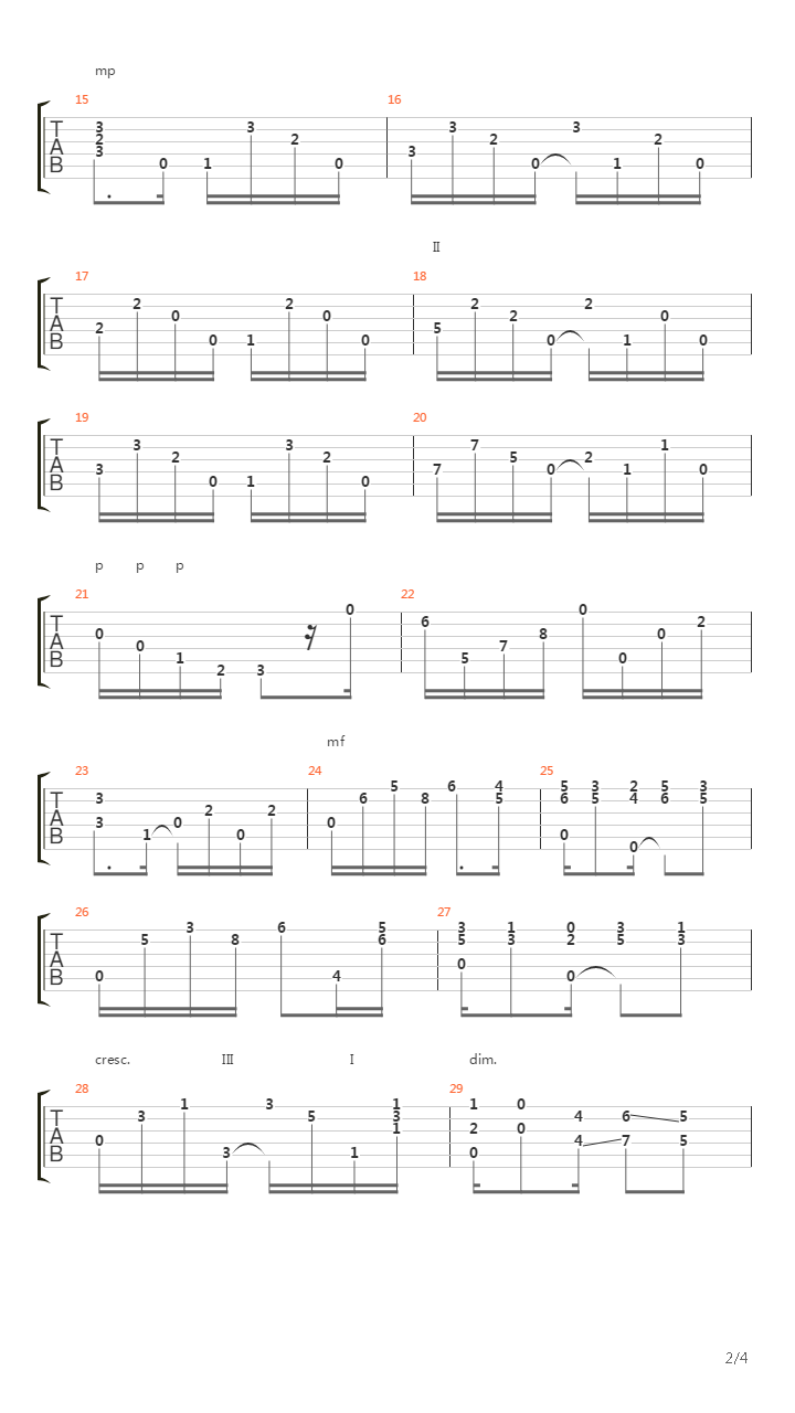 Milonga吉他谱