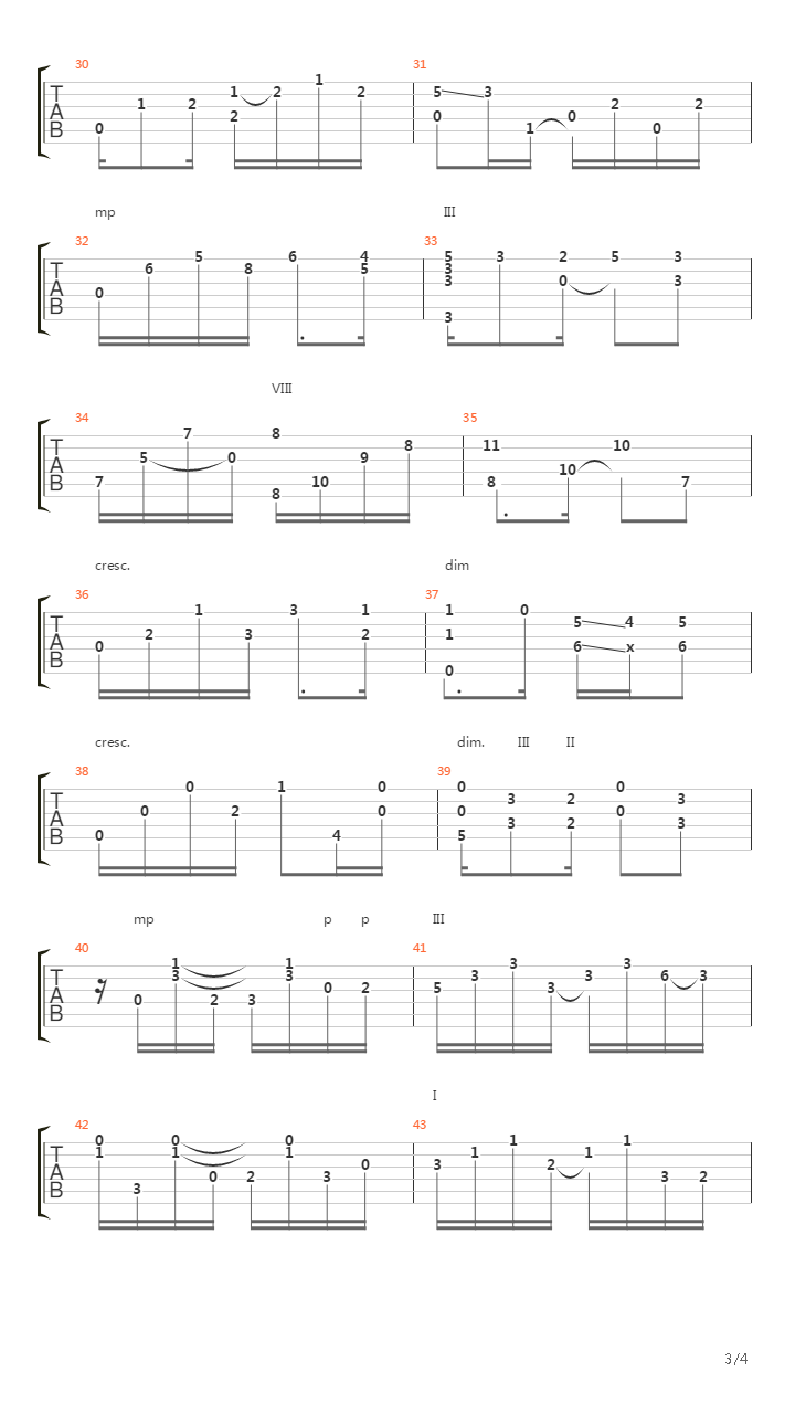 Milonga吉他谱