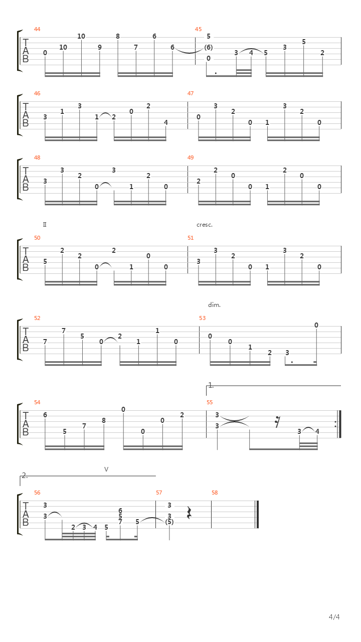 Milonga吉他谱