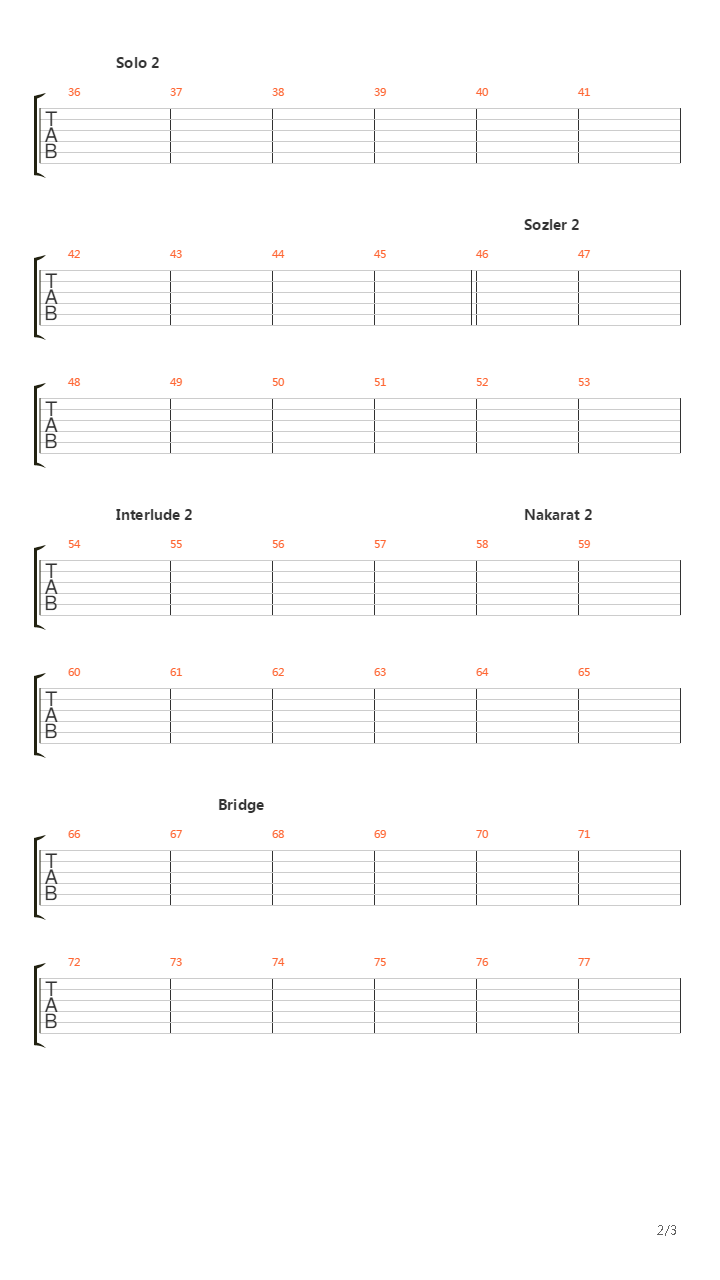 Yildizlar Ellerinde吉他谱