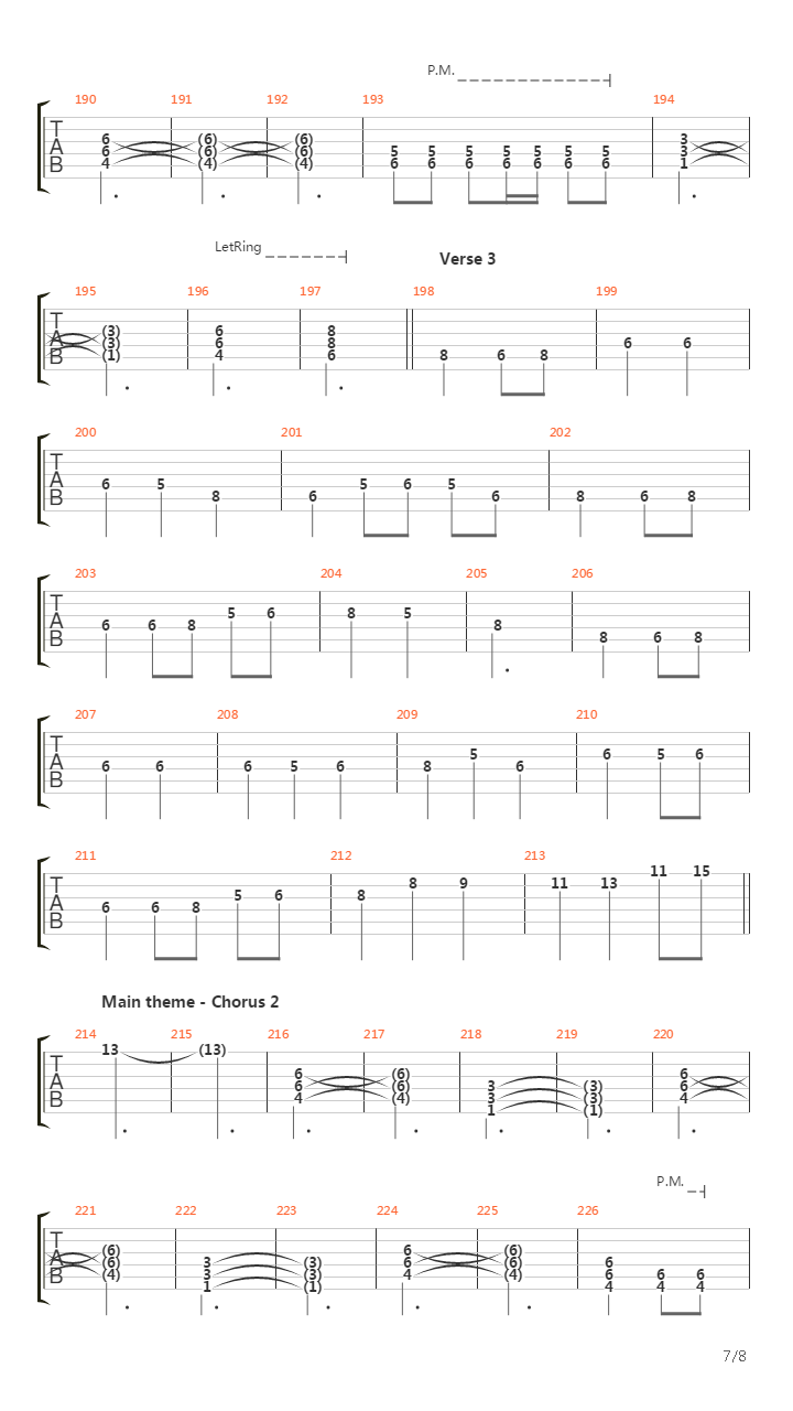 The Harvest吉他谱