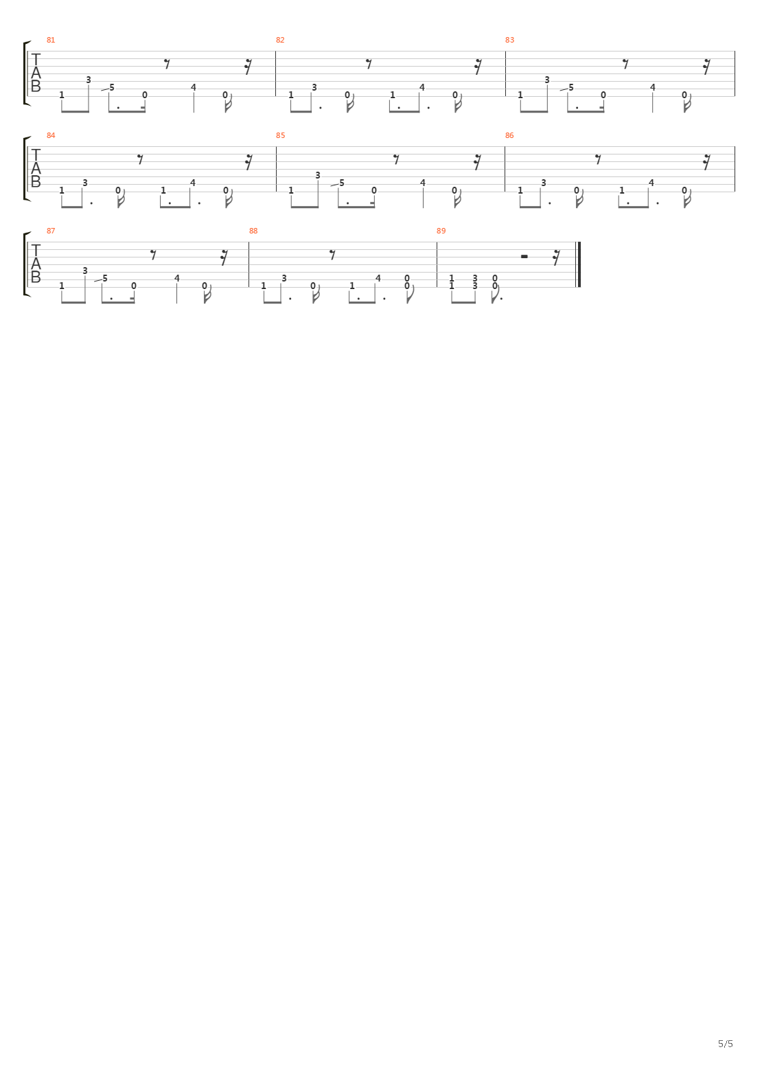 Cosmogenesis吉他谱