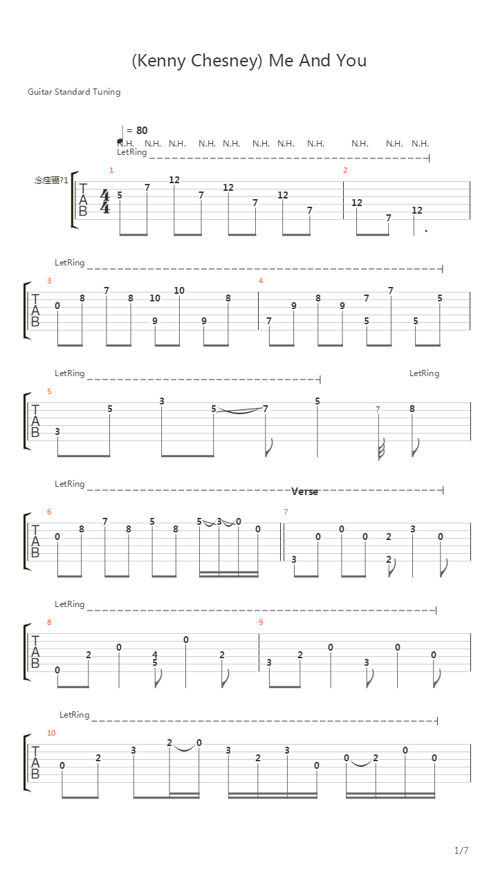 Me And You (arr. by Bryan Rason)吉他谱