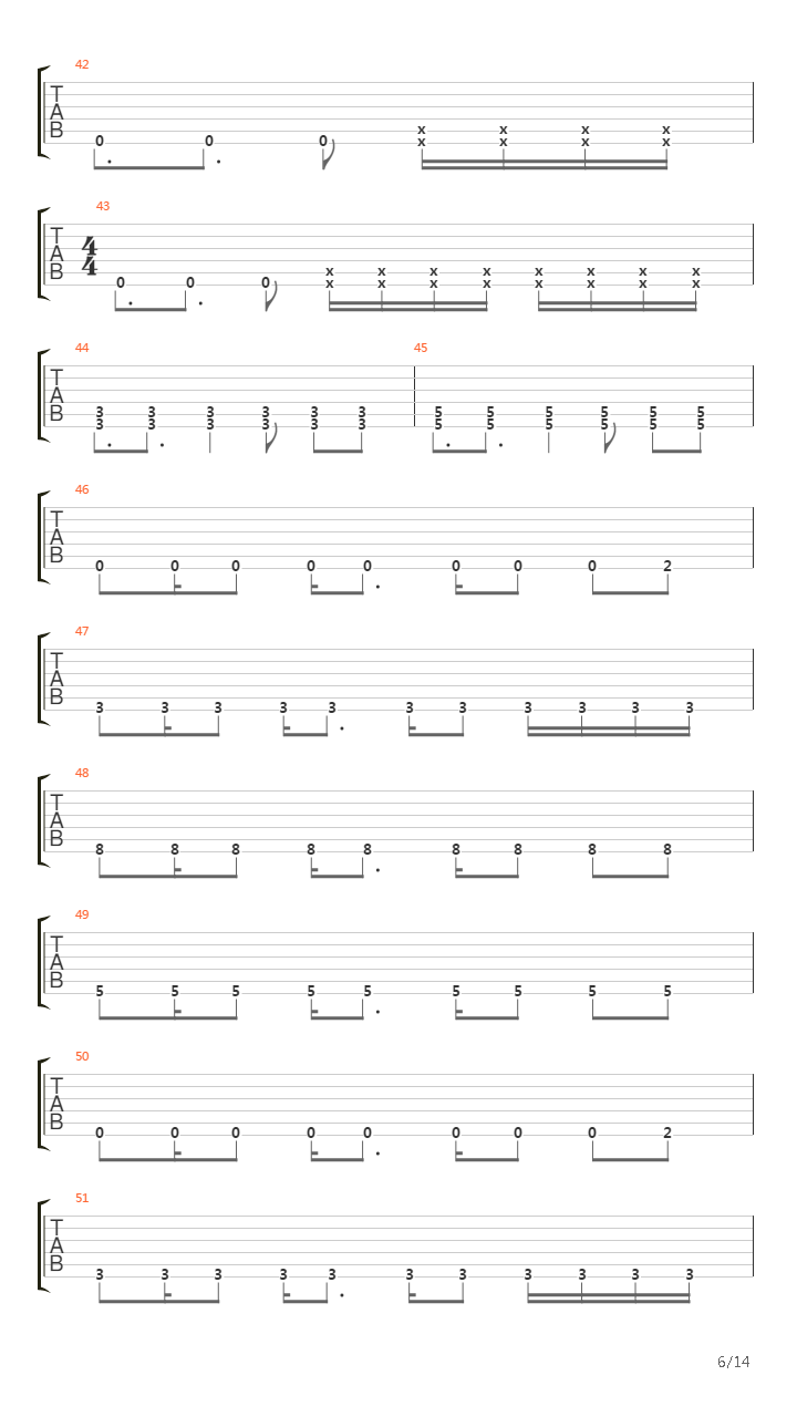 Black吉他谱