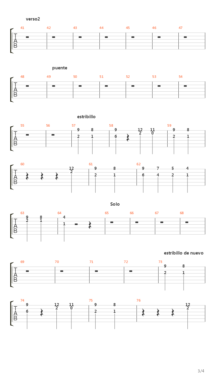 El Viejo吉他谱