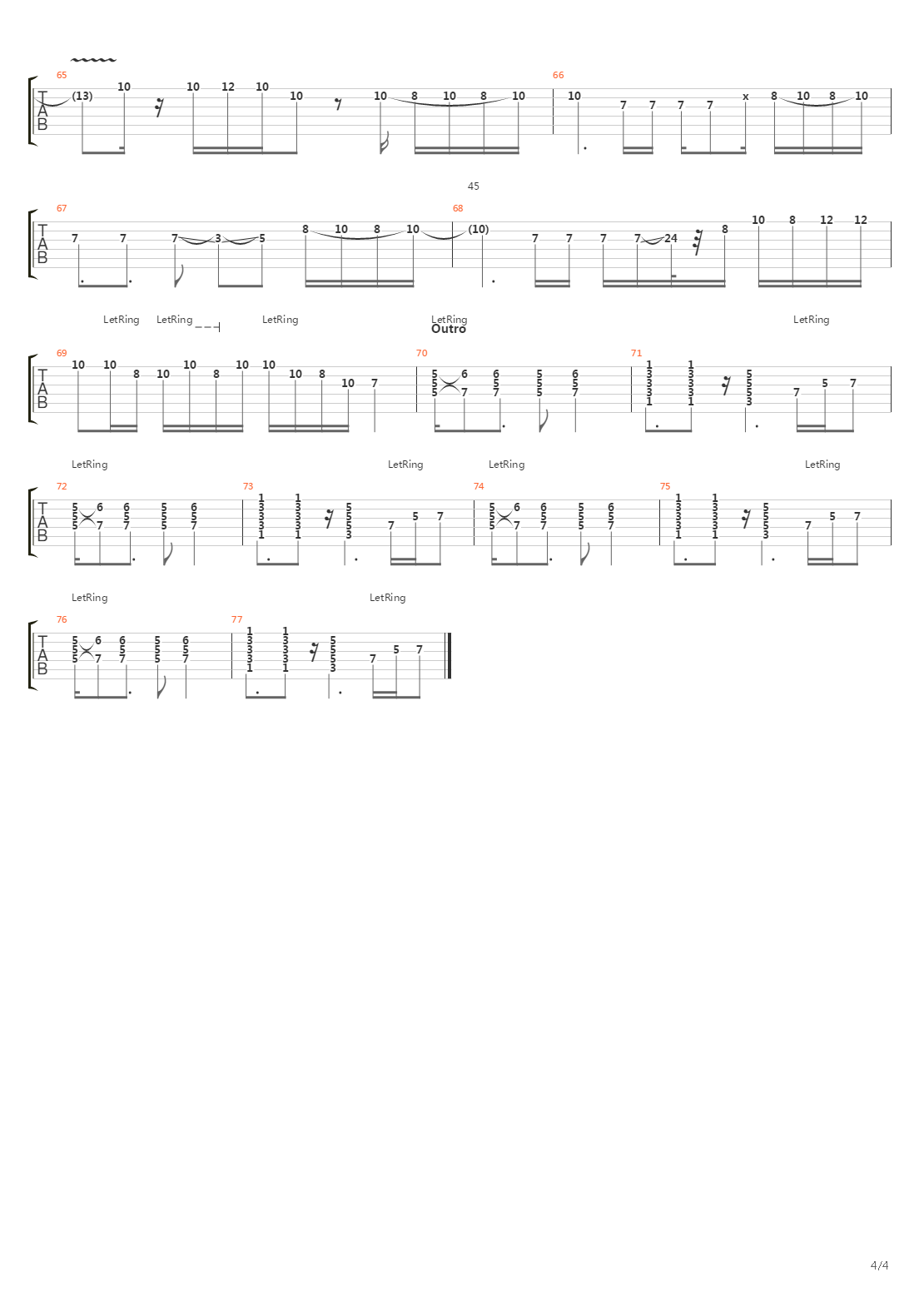Wciaz Bardziej Obcy吉他谱