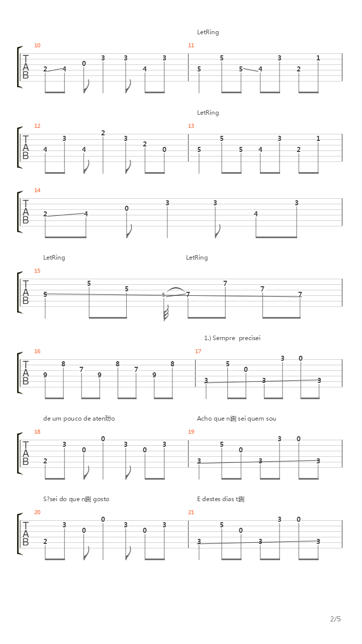 O Teatro dos Vampiros Acustico吉他谱