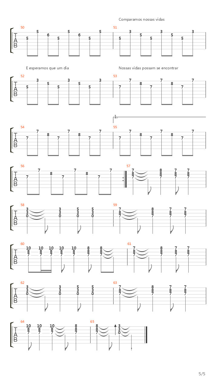 O Teatro dos Vampiros Acustico吉他谱