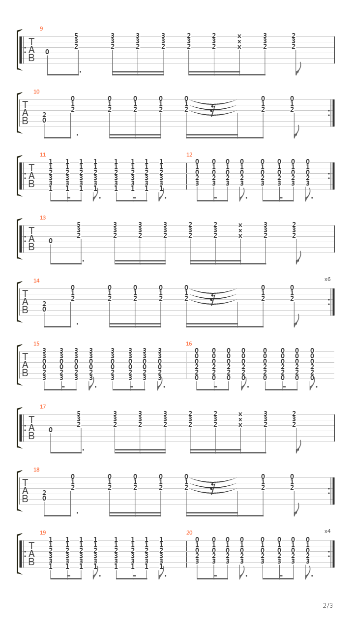 Tempos Original吉他谱