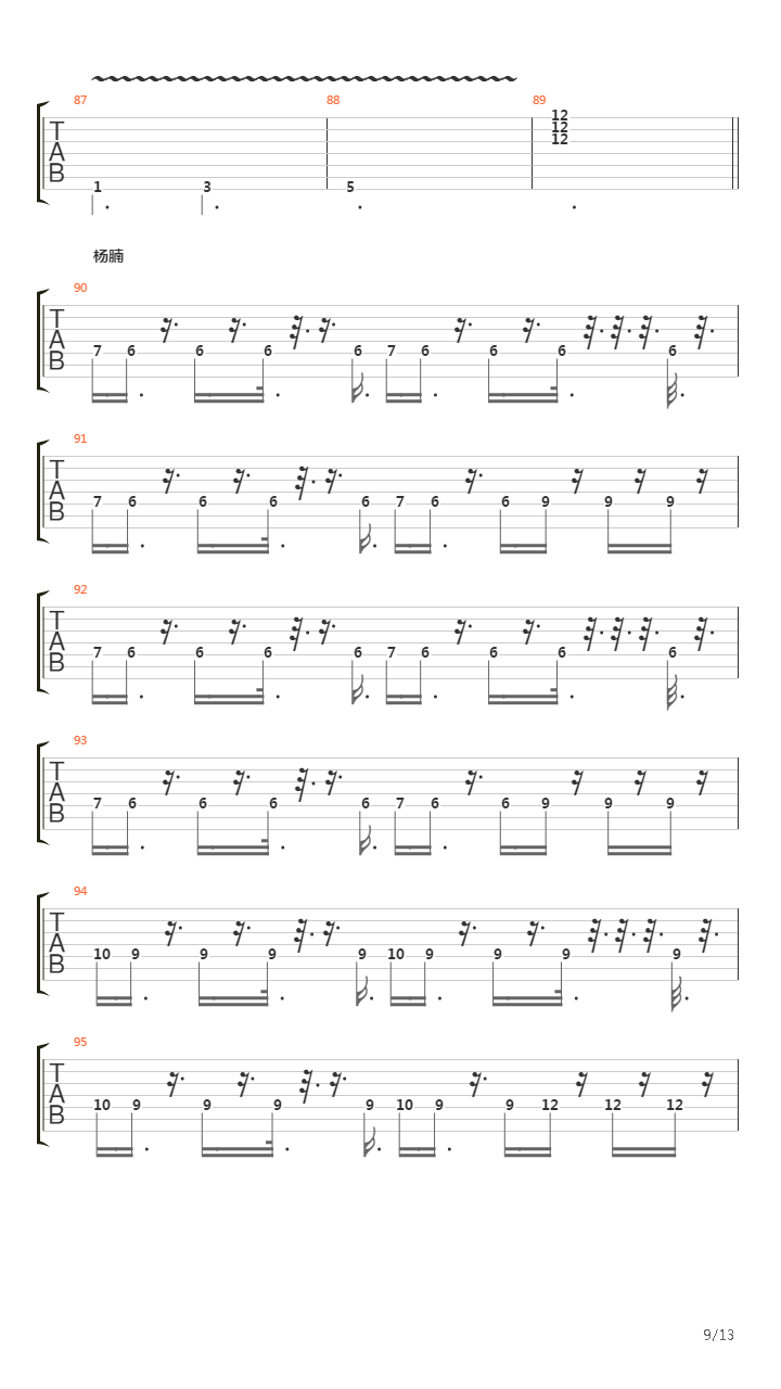 Tuba Mirum吉他谱