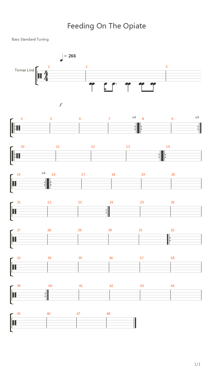 Feeding On The Opiate吉他谱