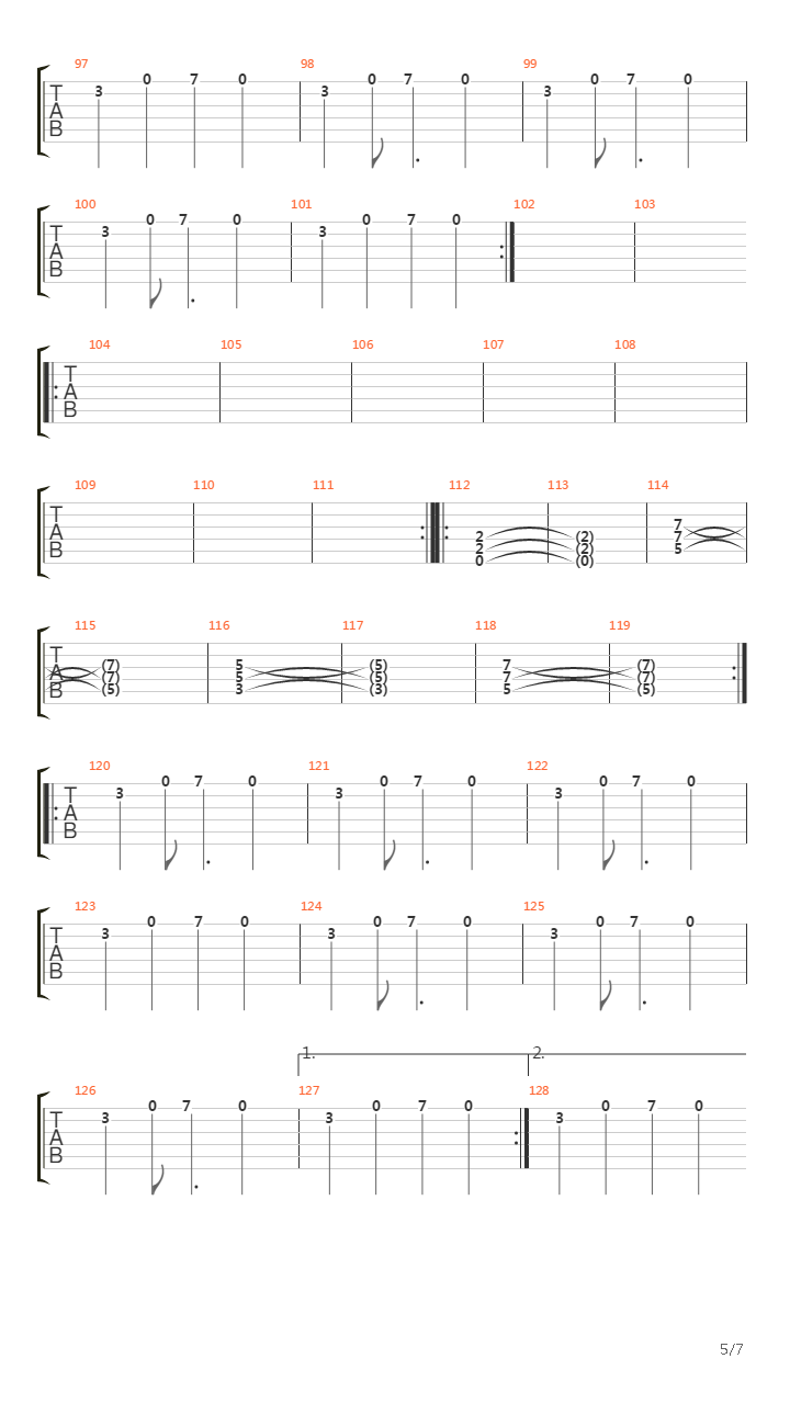 The Fake Sound Of Progress吉他谱