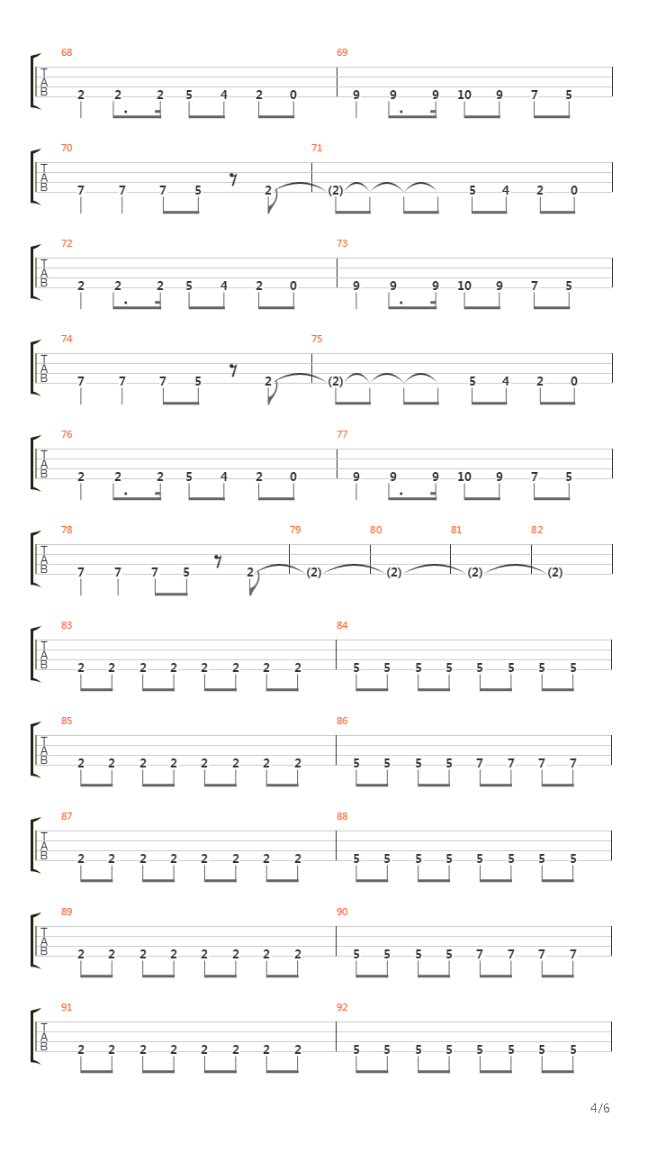 Время X吉他谱
