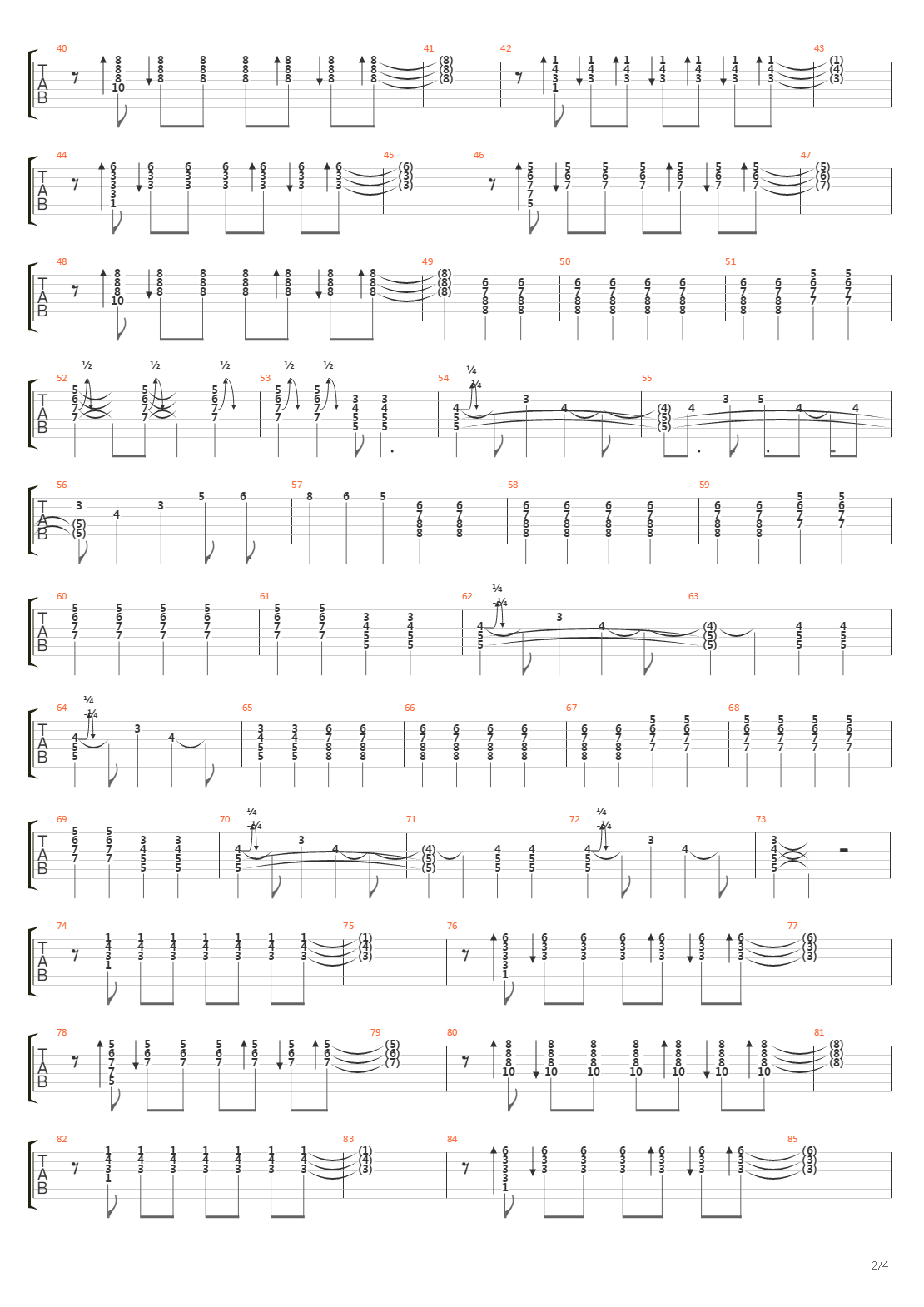 Ten Paz吉他谱