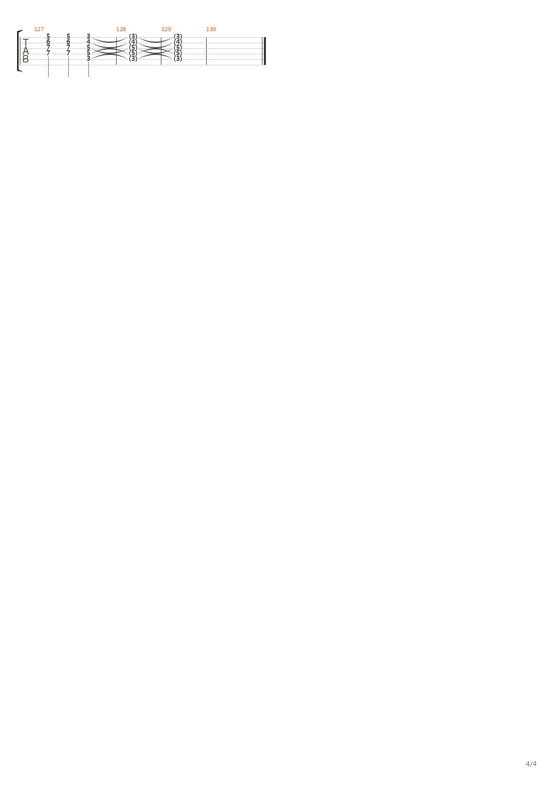 Ten Paz吉他谱