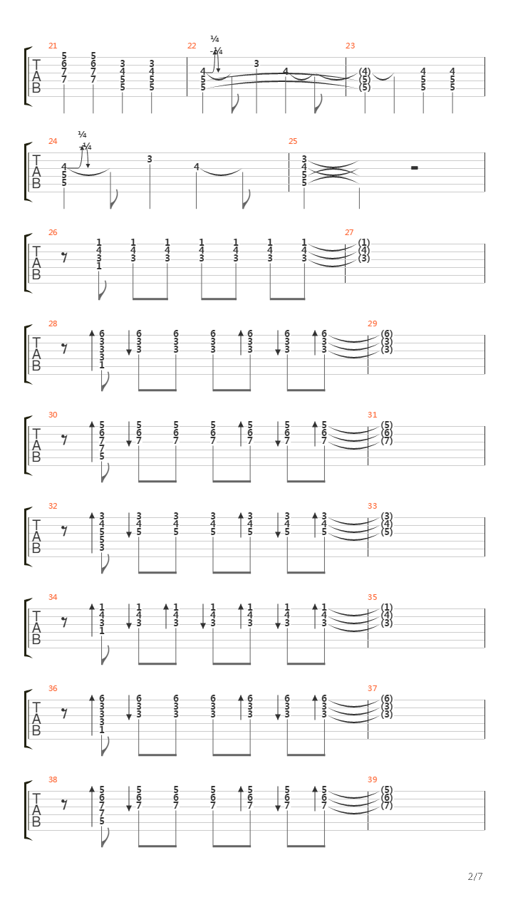 Ten Paz吉他谱