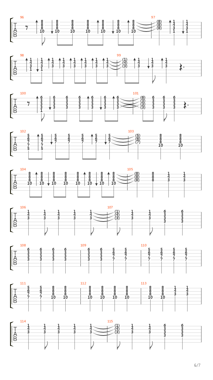 Ten Paz吉他谱