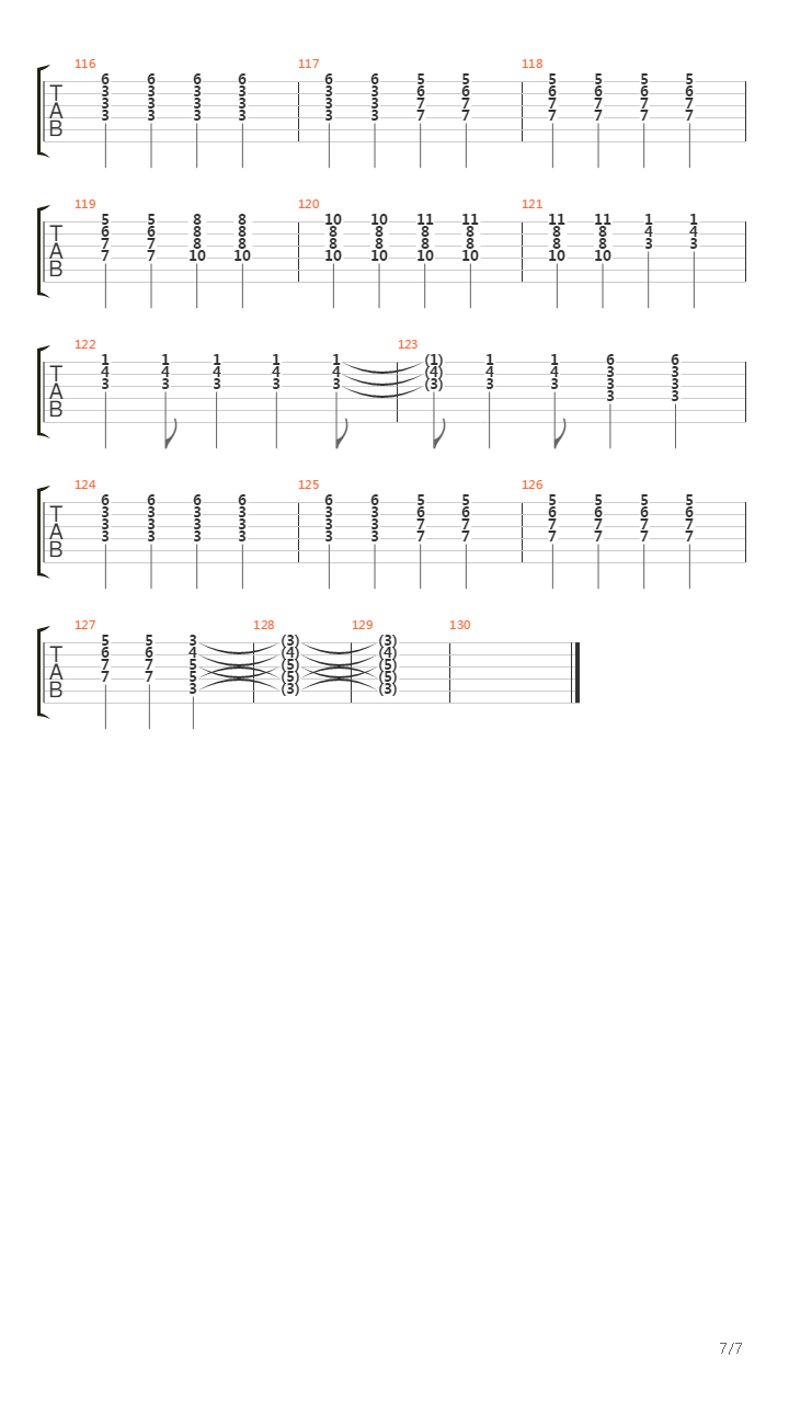 Ten Paz吉他谱