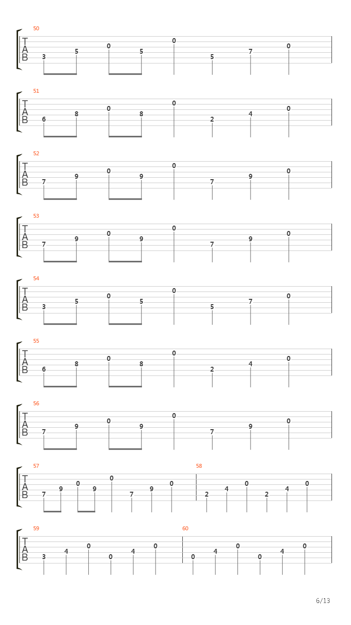 The Remnants And The Ruins吉他谱