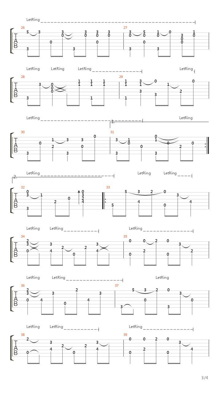 La Lune Et Le Miel吉他谱