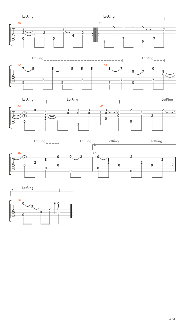 La Lune Et Le Miel吉他谱