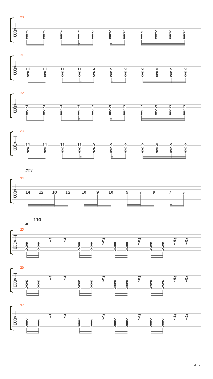 Плачу吉他谱